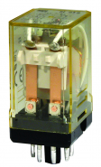 IDEC-RR2PULAC120V DPDT Relay 8 pin Octal Base 10A 120Vac w/Ind Light