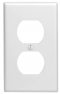 KORA-SWD45316 Single Gang Duplex Wall Plate - White