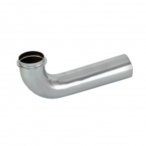 DW-B02 1 1/2" x 7"  CP Brass Wall Bend