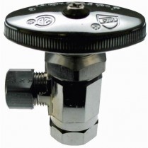 FD-501W 3/8" IPS x 3/8" OD CP Angle Stop Valve Brasscraft NL