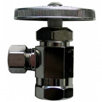 FD-502 1/2" IPS x 3/8" OD CP Angle Stop Valve Multi-Turn