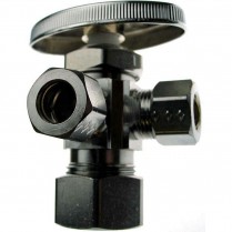 FD-515 1/2" OD x 3/8" OD x 3/8" OD Stop Valve