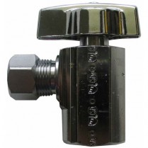 FD-552R 1/2" IPS x 3/8" OD Quarter Turn Angle Stop Valve Budget