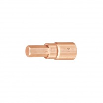 HT-B-911-1AB-17B Non Sparking Internal Hex Bit Socket 17 mm 1/2" Drive BeCu