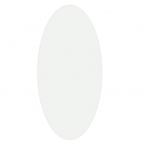 ST/DOVALMIRROR Oval Beveled Mirror 16-3/4"W x 37-3/4"H