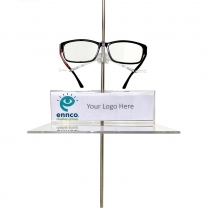 TM/10ACRSHELF 10mm Skinny Steel Acrylic Display Shelf & Logo Holder