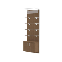  29.5"W Panel + LED Bar Light + Sign + Cove Shelves with Storage
