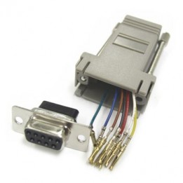 CON-JK844 Adapter - DB9 Female / RJ12 6conductor