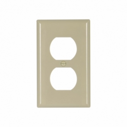 CWD-2132V Single Gang Duplex Wall Plate - Ivory