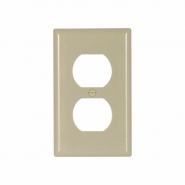 CWD-2132V Single Gang Duplex Wall Plate - Ivory