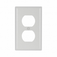 CWD-2132W Single Gang Duplex Wall Plate - White