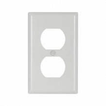 CWD-2132W Single Gang Duplex Wall Plate - White