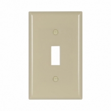 CWD-2134V 1 Gang PVC Toggle Switch Plate - Ivory