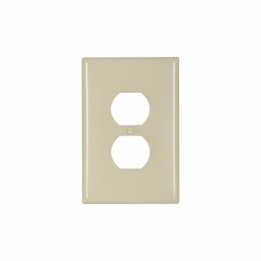 CWD-2142V 1 Gang Oversize Duplex Wall Plate - Ivory