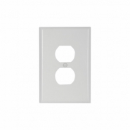 CWD-2142W 1 Gang Oversize Duplex Wall Plate - White