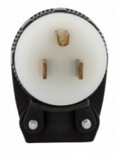 CWD-6265HG 2P3W RA Plug 5-15P 15A 125V Hospital Grade - Male Clear