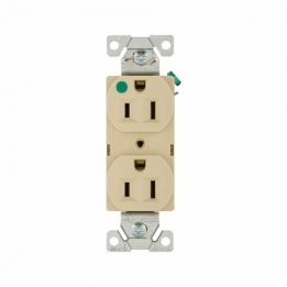 CWD-8200V 2P3W Duplex Receptacle 5-15R 15A 125V - Hospital Grade Ivory