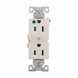 CWD-8200W 2P3W Duplex Receptacle 5-15R 15A 125V - Hospital Grade White