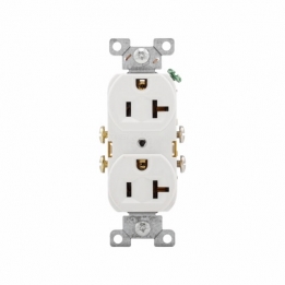 CWD-CR20W Residential Duplex Recepticle - 20A 125V - White