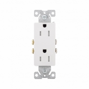 CWD-TR1107W TR Decora Residential Duplex Recepticle - 15A 125V - White