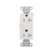 CWD-TR6352W TR Decora Commercial Duplex Recepticle - 20A 125V - White