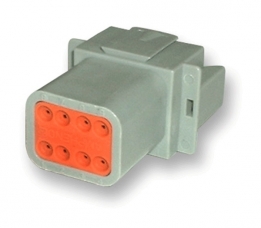 DEU-DT0408PA 8 Contact Pin - DT Series - Receptacle