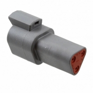 DEU-DT043P 3 Contact Pin - DT Series - Receptacle