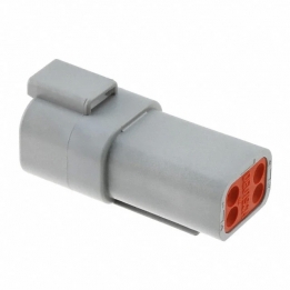 DEU-DT044P 4 Contact Pin - DT Series - Receptacle