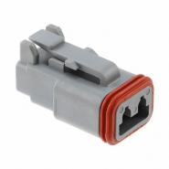 DEU-DT062S 2 Contact Socket - DT Series - Plug