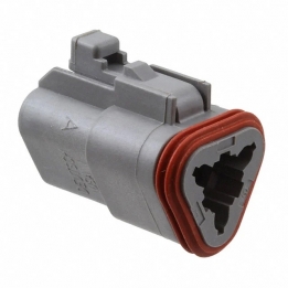 DEU-DT063S 3 Contact Socket - DT Series - Plug