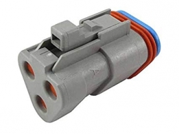 DEU-DT063SP006 3 Contact Socket - DT Series - Resistor/End Cap