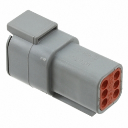 DEU-DTM046P 6 Contact Pin - DTM Series - Receptacle