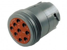 DEU-HD14996P HD10 Series - 9 Pin In-Line Receptacle