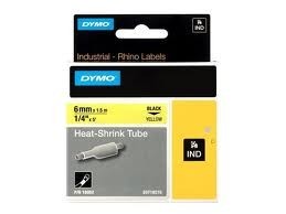 DYM-18052 Dymo - 1/4" x 5 feet - yellow heat shrink