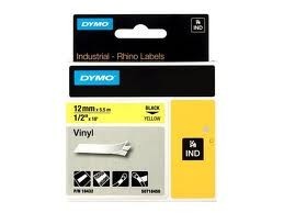 DYM-18432 Dymo - 1/2" x 18 feet - black on yellow vinyl