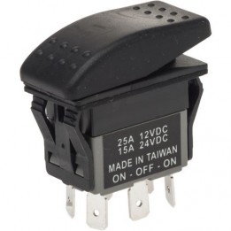 GCE-353580 Marine Rocker Switch - On/Off SPST 15A 125Vac