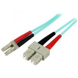 H05-MMLCSC10-001-FIBER MM Duplex LC-SC - 50/125 10Ghz OM3 - 1M patch cable