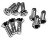 HAM-1421A100B #10-32 x 5/8" Nickel Countersunk Rack Screw (100/pkg)