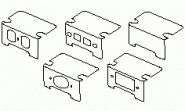 HUB-3SFBDS Recessed Floor Box - Face Plate - Decora