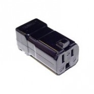 HUB-HBL5969VBLK 2P3W Commercial Grade Female Plug 5-15R 15A 125V - Black