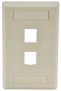 HUB-IFP12TI 2 Port Face Plate - Telco Ivory