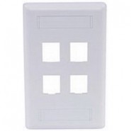 HUB-IFP14BK 4 Port Face Plate - Black