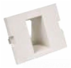 HUB-IM1IA15OW InfineStation - 1 port Recessed Angled (1.5u) - Office White