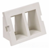 HUB-IM2IA15OW InfineStation - 2 port Recessed Angled (1.5u) - Office White