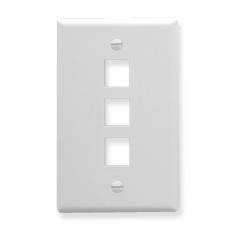 HUB-NSP13W netSELECT - 3 Port Face Plate - White