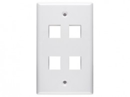 HUB-NSP14W netSELECT - 4 Port Face Plate - White