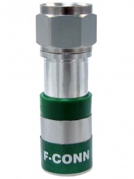 ICM-FSNS6U 'F' RG6 & Quad Compression Connector - Nickel