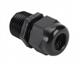 ITC-181150 1/2" NPT Domed Nylon Cable Gland 5-9mm - Black