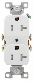 KORA-SWD45179 TR Duplex Residential Receptacle - 20A 125V - White