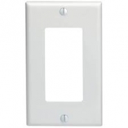 KORA-SWD45211 Single Gang Decora Wall Plate - White